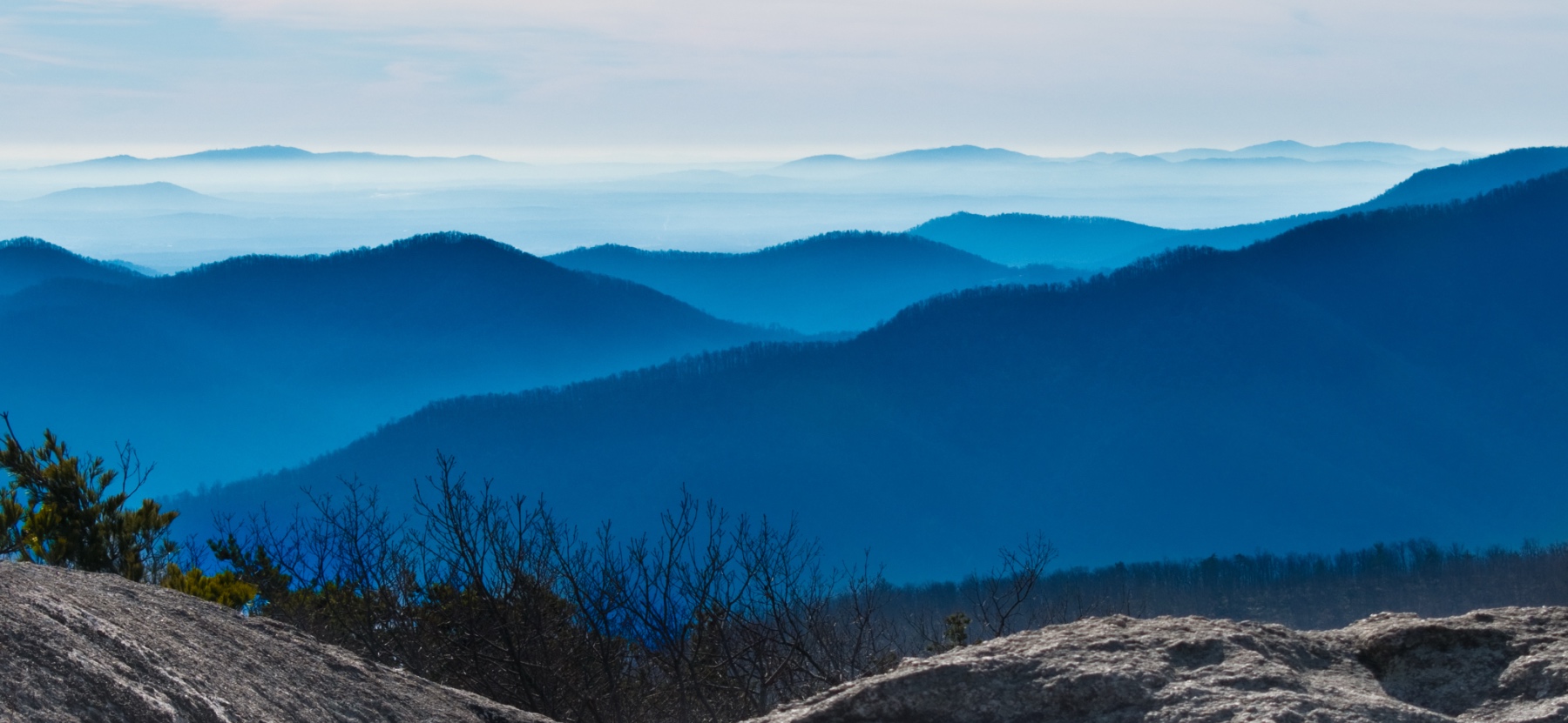 A view of the Blue Ridge Mountains